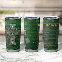 Funny Irish Facts Tumbler Cup Nutrition Facts Celtic Cross Lucky Shamrocks St Patricks Day