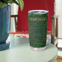 Funny Irish Facts Tumbler Cup Nutrition Facts Celtic Cross Lucky Shamrocks St Patricks Day