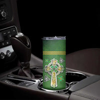 Irish Pride Celtic Cross Skinny Tumbler In My Veins Flows The Blood Of Irish Rebels Ireland
