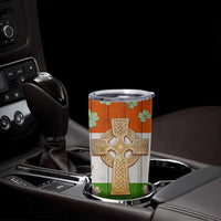 Irish Pride Celtic Cross Tumbler Cup Funny Nutrtion Fact Ireland Flag Vintage