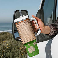 Irish Pride Celtic Cross Tumbler With Handle Funny Nutrtion Fact Ireland Flag Vintage