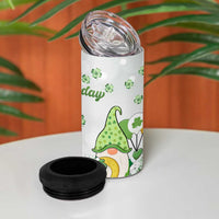 Personalized Lucky Green Gnomies 4 in 1 Can Cooler Tumbler Irish Gnomes Happy St Patrick's Day Leopard