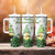 Personalized Lucky Green Gnomies Tumbler With Handle Irish Gnomes Happy St Patrick's Day Leopard