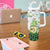 Personalized Lucky Green Gnomies Tumbler With Handle Irish Gnomes Happy St Patrick's Day Leopard