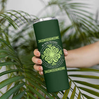 Irish Pride Celtic Shamrock Skinny Tumbler An Irish Blessing Lucky Wishes