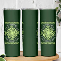 Irish Pride Celtic Shamrock Skinny Tumbler An Irish Blessing Lucky Wishes