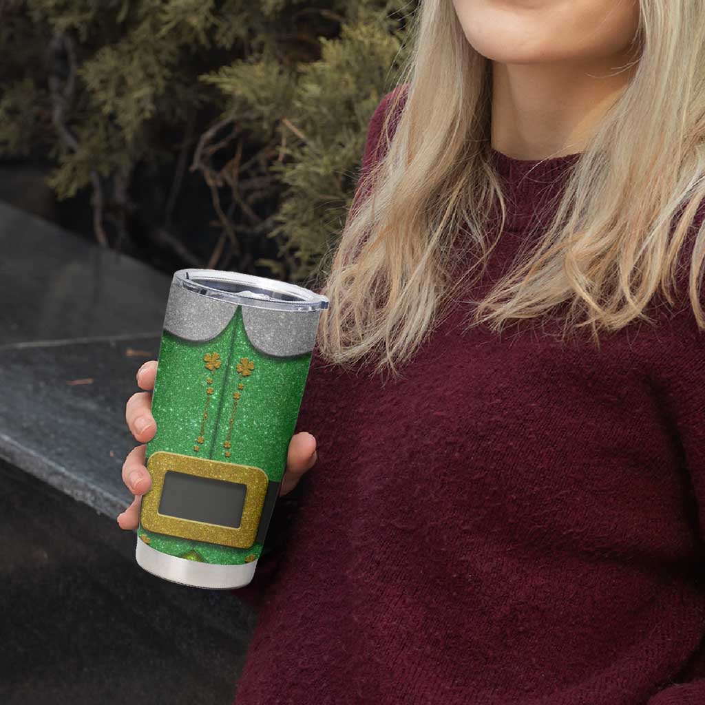Funny Irish Nutrition Facts Tumbler Cup Green Leprechaun Costume St Patrick's Day