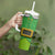 Funny Irish Nutrition Facts Tumbler With Handle Green Leprechaun Costume St Patrick's Day