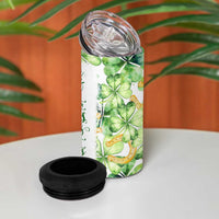 Green Lucky Shamrock Wishes 4 in 1 Can Cooler Tumbler May Your Troubles Be Less And Your Blessings Be More Irish Things