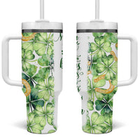 Green Lucky Shamrock Wishes Tumbler With Handle May Your Troubles Be Less And Your Blessings Be More Irish Things