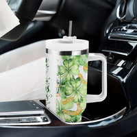 Green Lucky Shamrock Wishes Tumbler With Handle May Your Troubles Be Less And Your Blessings Be More Irish Things