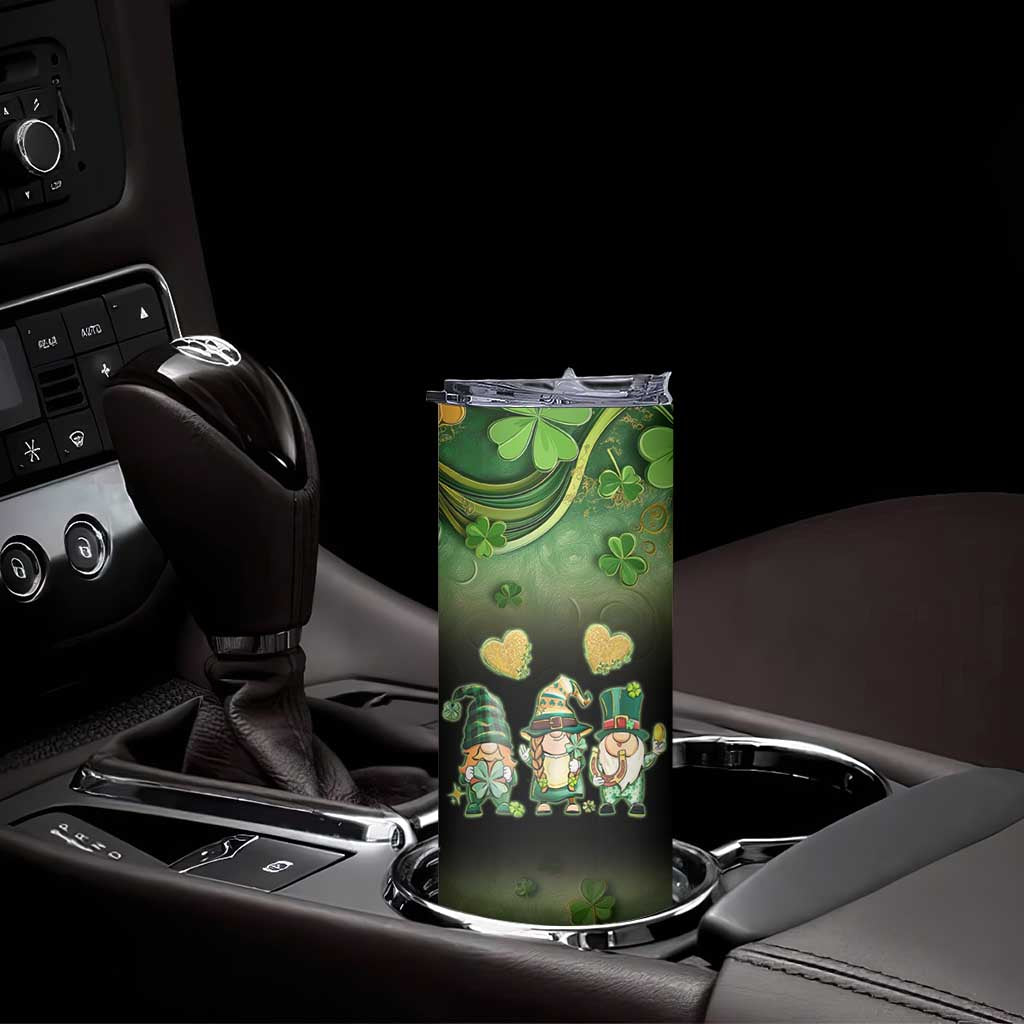 This Is My Lucky Cup Skinny Tumbler Cute Irish Gnomes Buffalo Palid Funny St Patricks Day
