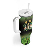 This Is My Lucky Cup Tumbler With Handle Cute Irish Gnomes Buffalo Palid Funny St Patricks Day
