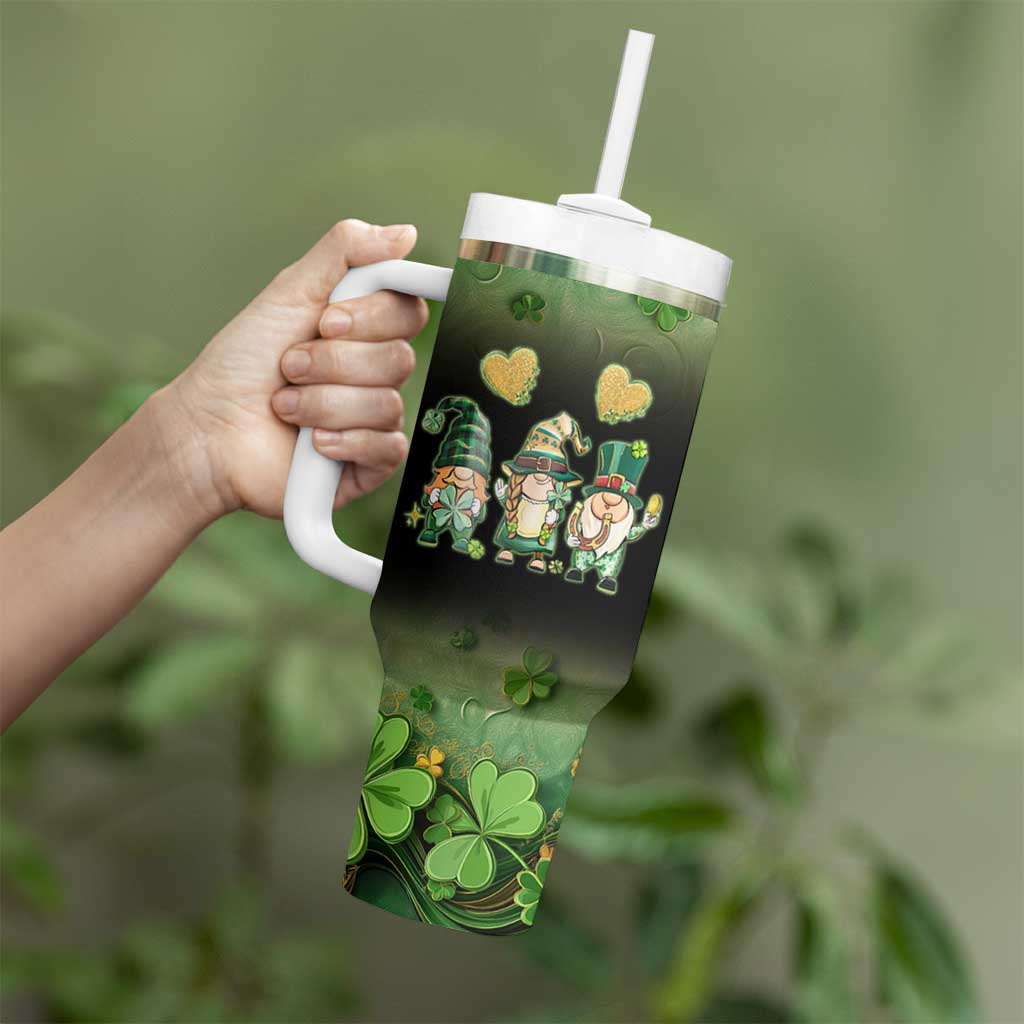 This Is My Lucky Cup Tumbler With Handle Cute Irish Gnomes Buffalo Palid Funny St Patricks Day