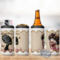 Black Girl Affirmations 4 in 1 Can Cooler Tumbler God Says You Are Bible Verse Christian African American