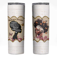 Black Girl Affirmations Skinny Tumbler God Says You Are Bible Verse Christian African American