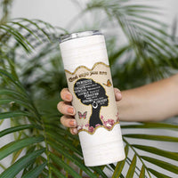 Black Girl Affirmations Skinny Tumbler God Says You Are Bible Verse Christian African American