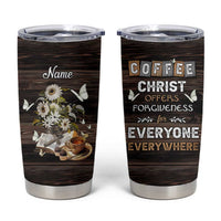 Personalized Christian Faith and Coffee Lover Tumbler Cup Christ Offers Forgiveness For Everyone Everywhere Funny Definition