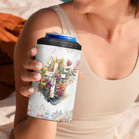 Christian Faith Floral 4 in 1 Can Cooler Tumbler Bible Verse It Makes Them Possible Inspirational Religious Gifts