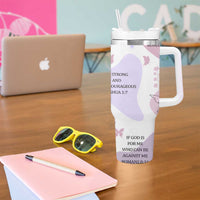 Aesthetic Floral Christian Tumbler With Handle I Am A Child Of God Religious Faith Inspirational Bible Verse