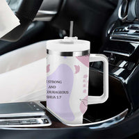Aesthetic Floral Christian Tumbler With Handle I Am A Child Of God Religious Faith Inspirational Bible Verse