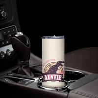 Best Aunt Ever Floral Skinny Tumbler Funny Dinosaur Auntie Nutrition Facts Cute Rex Aunts Gift TB02