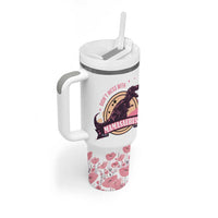 Don't Mess With Mamasaurus Tumbler With Handle Funny Dinosaur Mom Nutrition Facts Cute Rex Floral Mama Mother's Day TB02