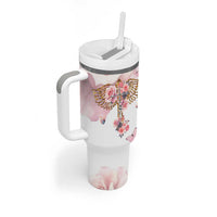 Floral Christian Faith Tumbler With Handle Inspirational Bible Verses Faith-based Religious Scripture