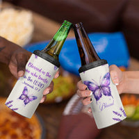 Inspirational Christian Faith Butterfly 4 in 1 Can Cooler Tumbler Blessed Is The One Who Trusts In The Lord Bible Verses Religious Scripture