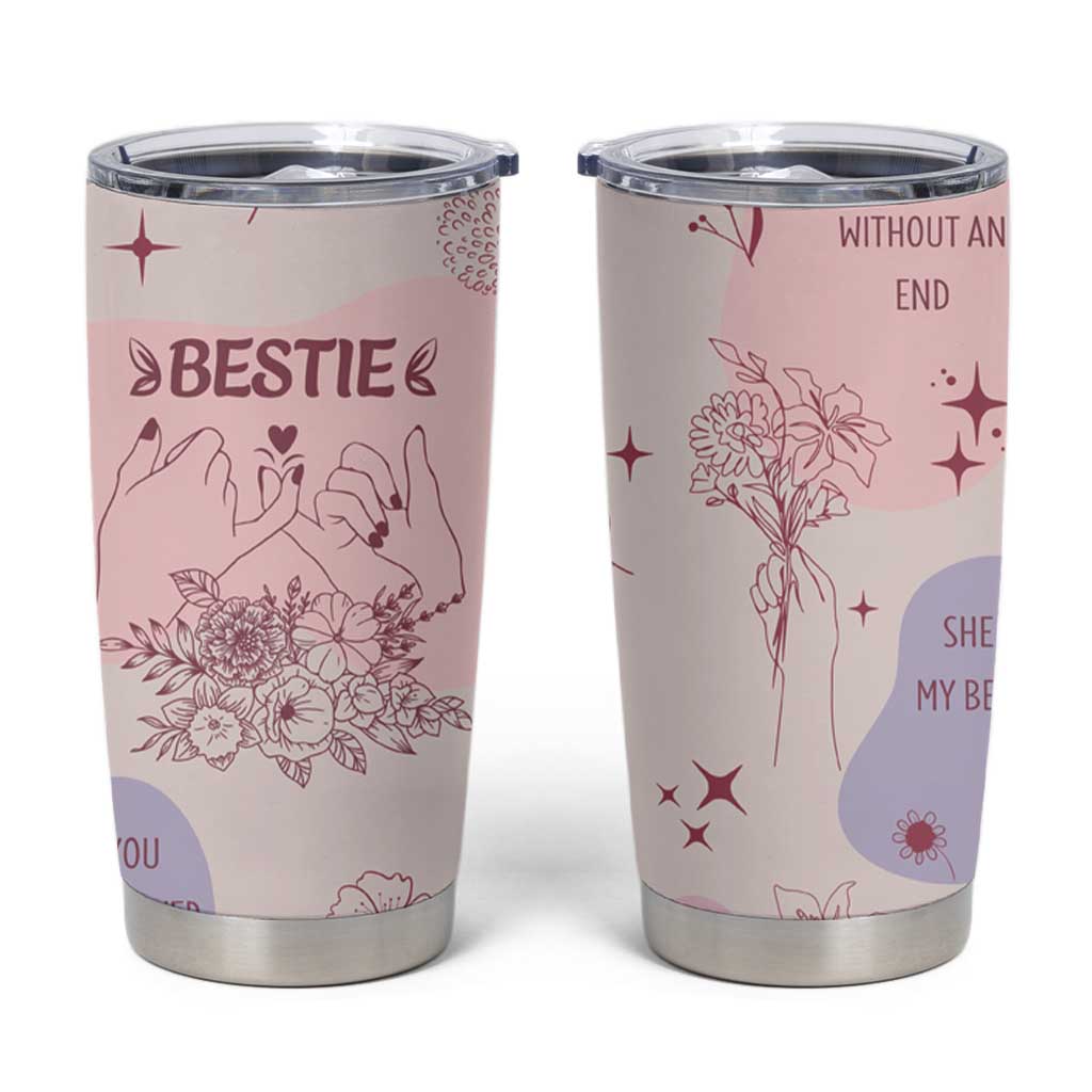 Bestie Friendship Tumbler Cup Cute Pink Aesthetic True Girls Friendship Quotes