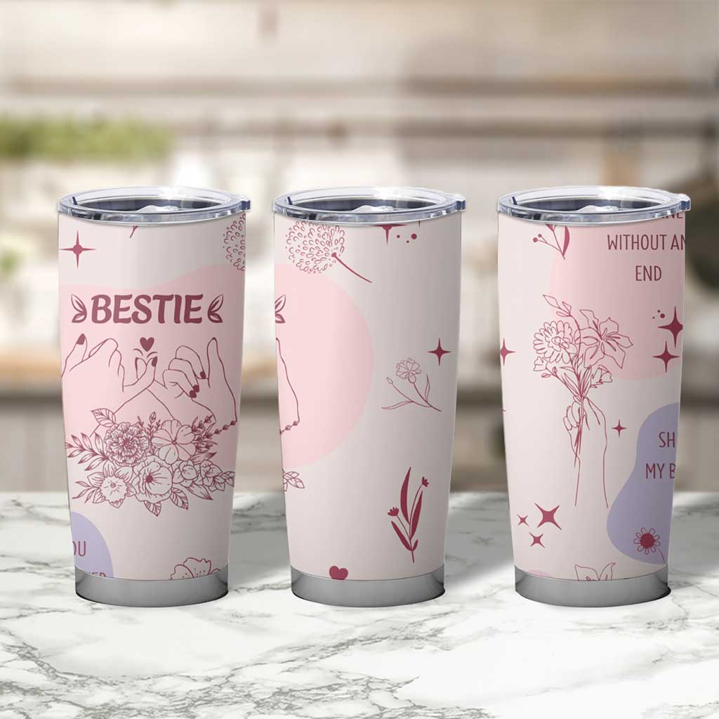 Bestie Friendship Tumbler Cup Cute Pink Aesthetic True Girls Friendship Quotes