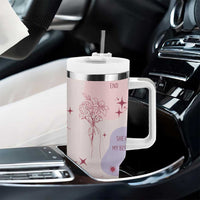 Bestie Friendship Tumbler With Handle Cute Pink Aesthetic True Girls Friendship Quotes