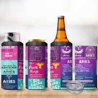 Teacher Life 4 in 1 Can Cooler Tumbler Teaching Appreciation Colorful School Supplies Gift For Educator