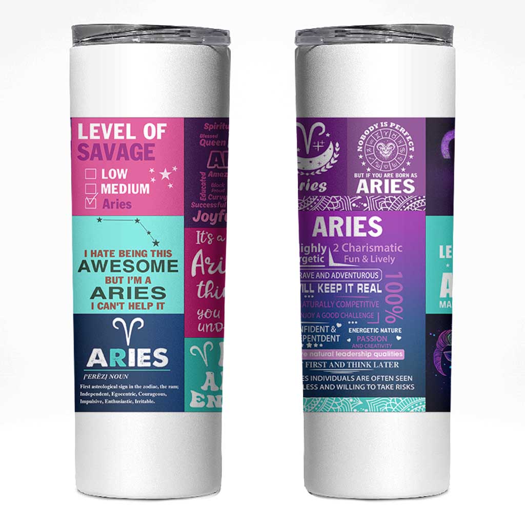 Teacher Life Skinny Tumbler Teaching Appreciation Colorful School Supplies Gift For Educator