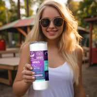 Teacher Life Skinny Tumbler Teaching Appreciation Colorful School Supplies Gift For Educator