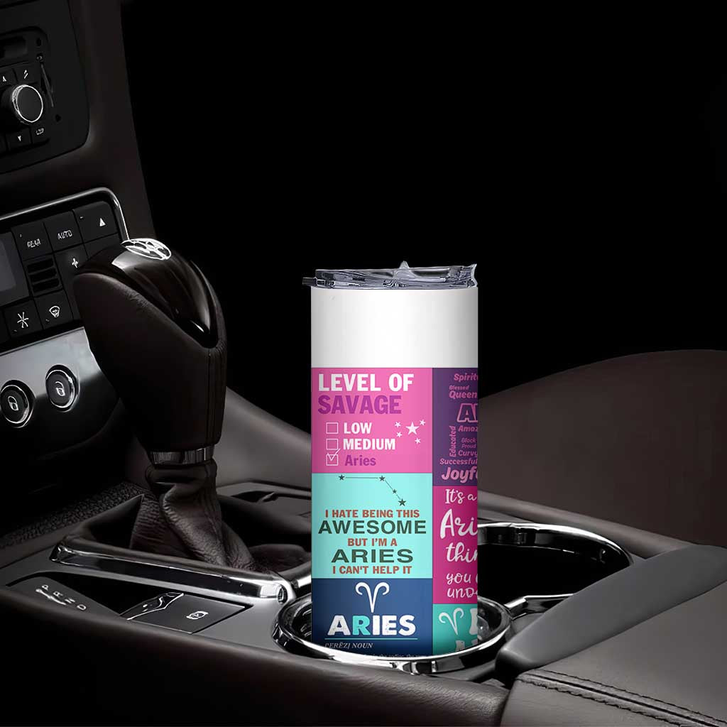 Teacher Life Skinny Tumbler Teaching Appreciation Colorful School Supplies Gift For Educator