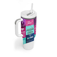 Teacher Life Tumbler With Handle Teaching Appreciation Colorful School Supplies Gift For Educator