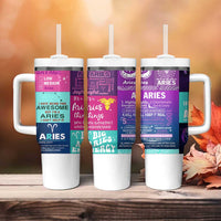 Teacher Life Tumbler With Handle Teaching Appreciation Colorful School Supplies Gift For Educator
