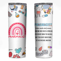 Funny Pharmacist Skinny Tumbler Pharmacy Tech Appreciation Pill Bottle Prescription