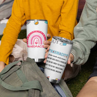 Funny Pharmacist Tumbler Cup Pharmacy Tech Appreciation Pill Bottle Prescription