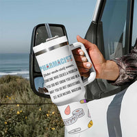 Funny Pharmacist Tumbler With Handle Pharmacy Tech Appreciation Pill Bottle Prescription