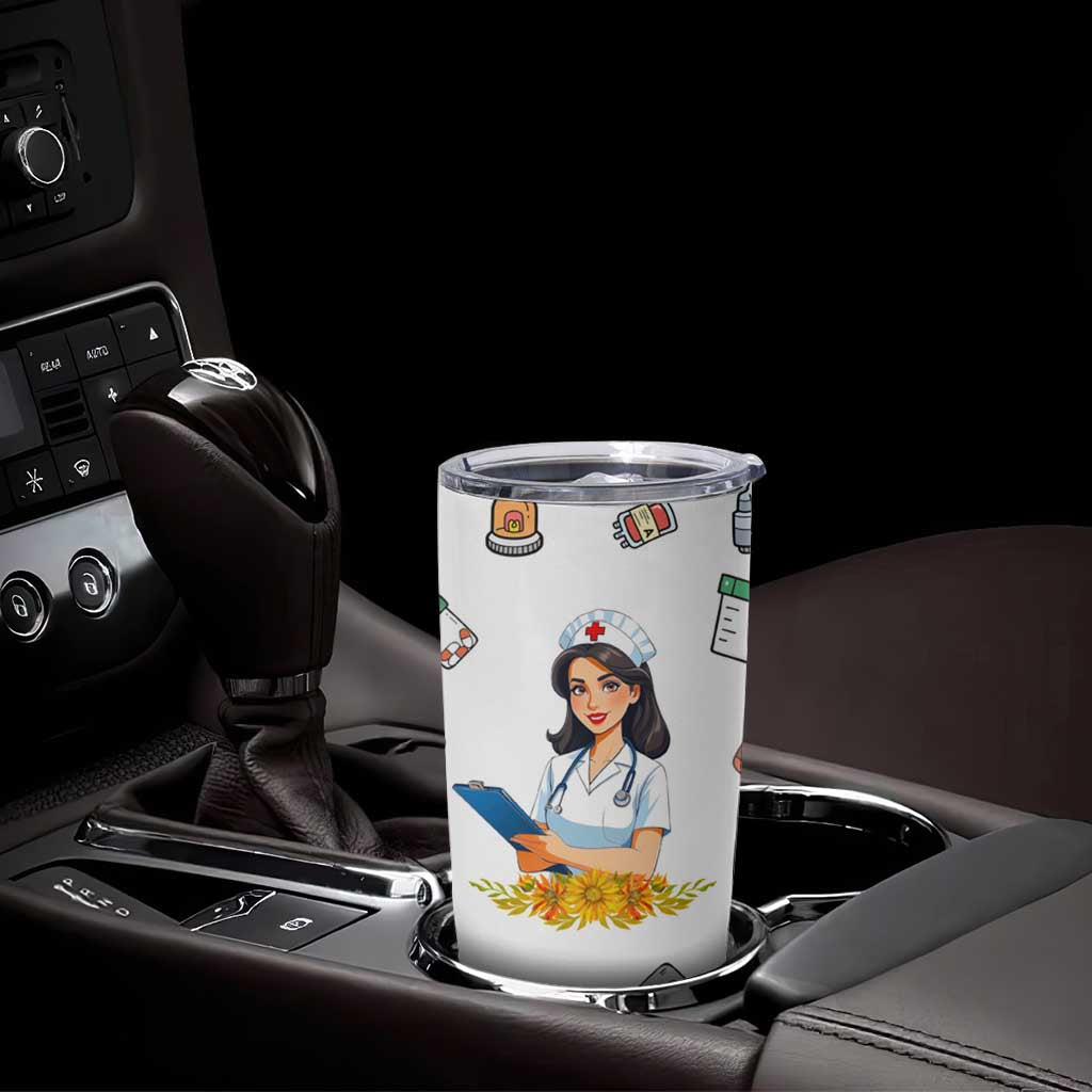 Funny Nurse Nutrition Facts Tumbler Cup Medical Rn Healthcare Worker Appreciation, Nursing School Student Gift