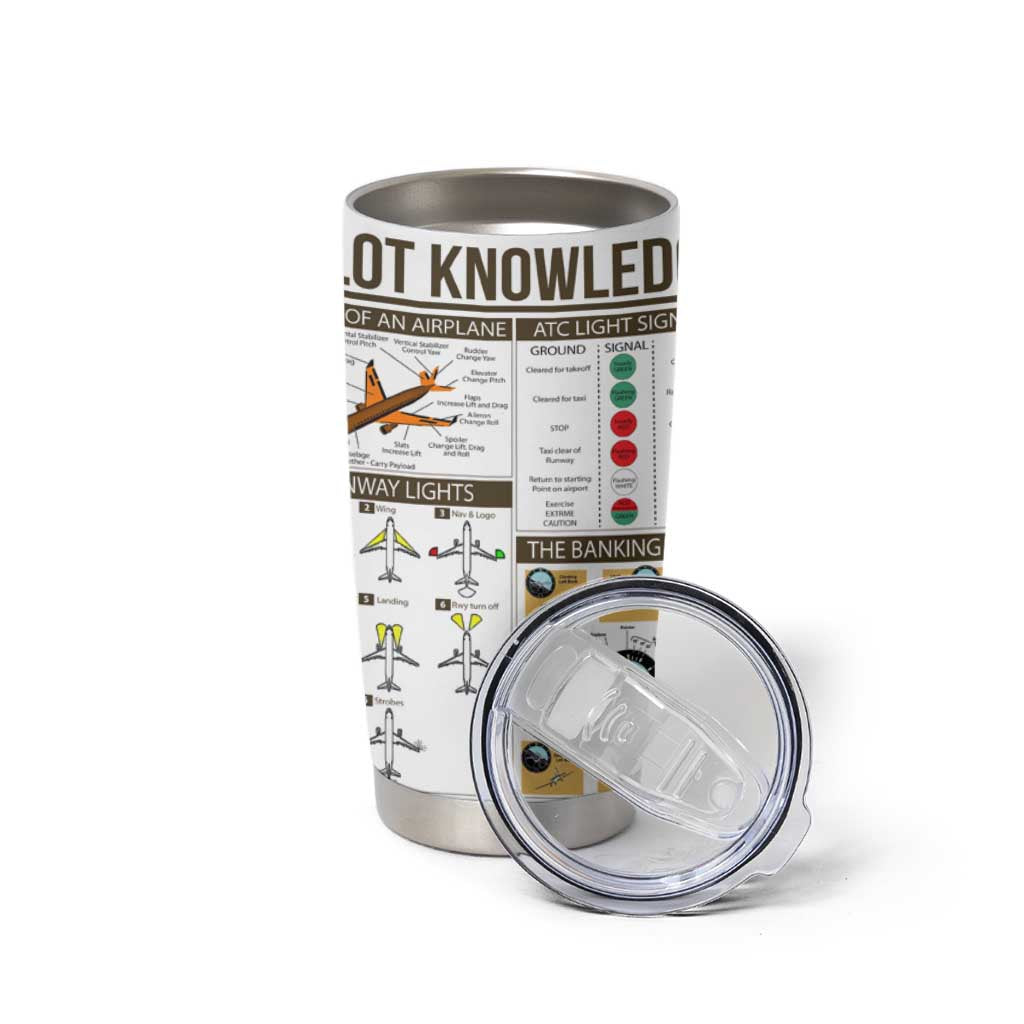 Funny Skilled Pilot Tumbler Cup Can Keep It Up For Hours Flight Instructor Aviation Enthusiast Gift