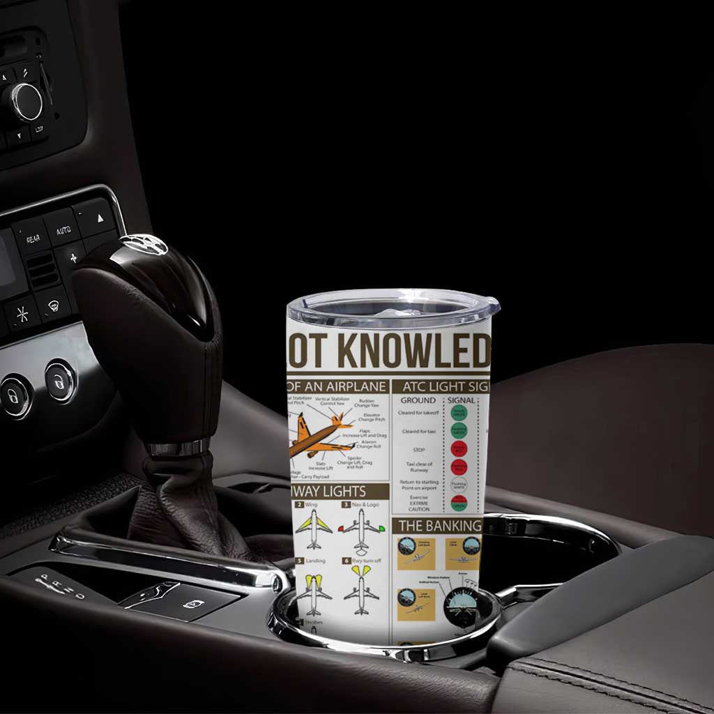 Funny Skilled Pilot Tumbler Cup Can Keep It Up For Hours Flight Instructor Aviation Enthusiast Gift