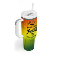 One Love Jamaica Tumbler With Handle Every Little Thing Gonna Be Alright Good Vibes Since 1962 - Wonder Print Shop