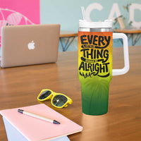 One Love Jamaica Tumbler With Handle Every Little Thing Gonna Be Alright Good Vibes Since 1962 - Wonder Print Shop