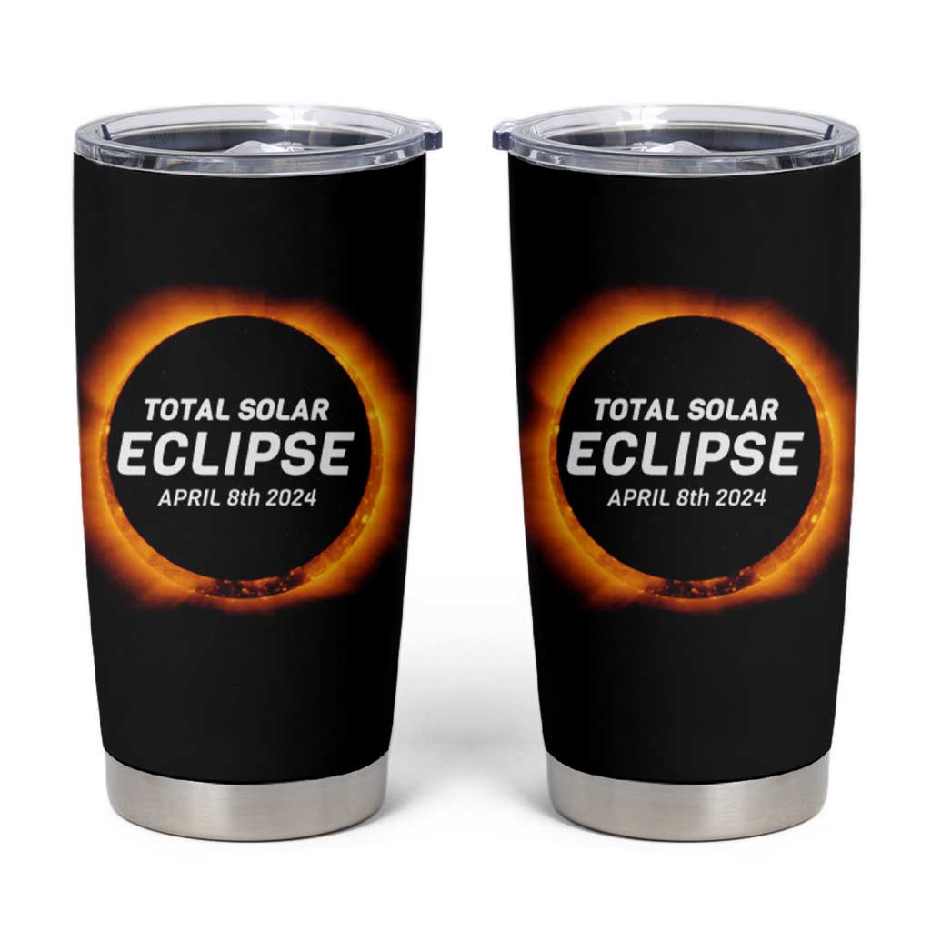 Total Solar Eclipse Tumbler Cup America Totality April 8th 2024 - Wonder Print Shop