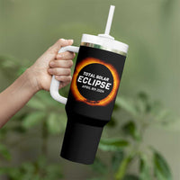 Total Solar Eclipse Tumbler With Handle America Totality April 8th 2024 - Wonder Print Shop