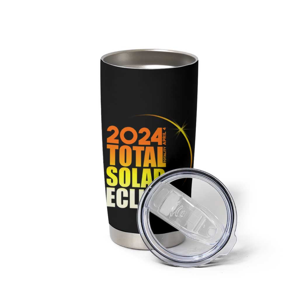 Total Solar Eclipse Tumbler Cup America Totality April 8 2024 - Wonder Print Shop