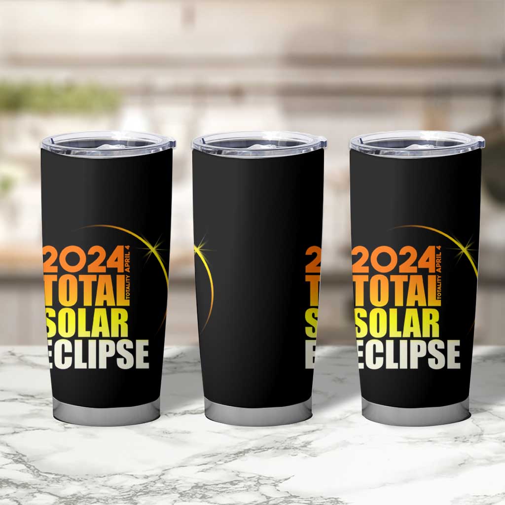 Total Solar Eclipse Tumbler Cup America Totality April 8 2024 - Wonder Print Shop